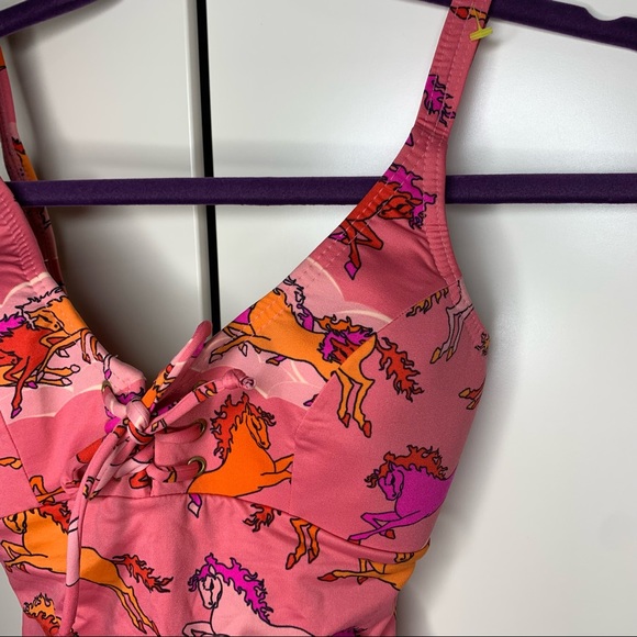 NWT Rosa Chá Brazilian One-Piece Horse Print Swimsuit - Picture 11 of 15